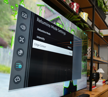 Setting Relumino mode on Samsung Electronics TV screen