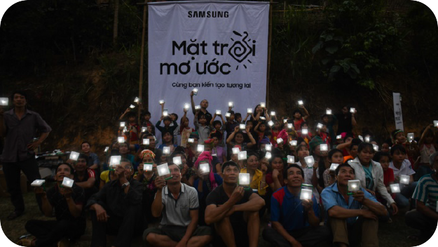 A photo of "Global Village Lights Off" campaign